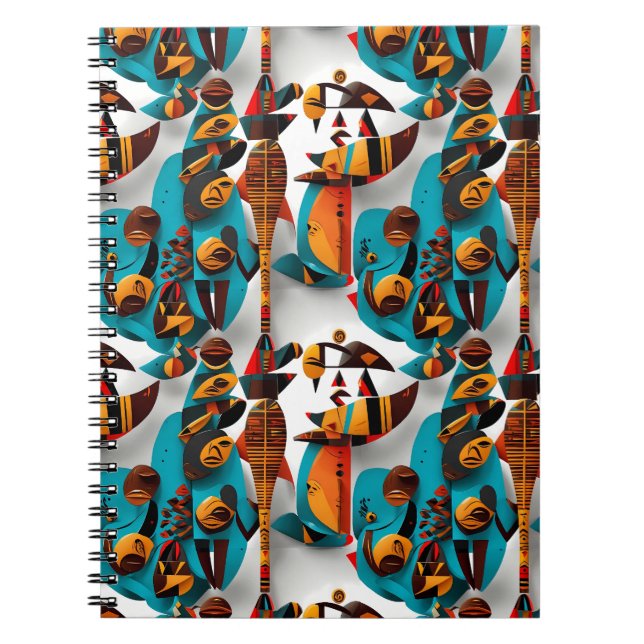 Ethnic Soulful Tribes: Ethereal Journeys Notebook (Front)