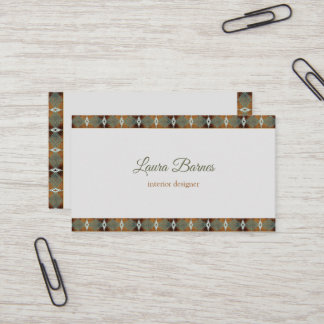 Ethnic southwest design. Text. Business Card