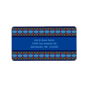 Ethnic Southwest geometric Design Label