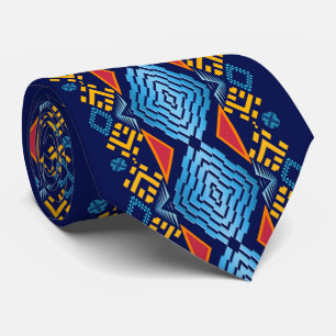 Ethnic southwest geometric pattern Neck Tie