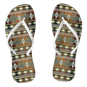 ethnic southwest pattern thongs