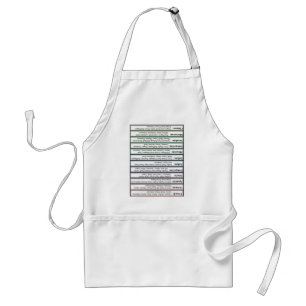 "Ethnic" Spice Chart Standard Apron