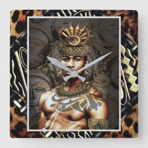 Ethnic Square Wall Clock
