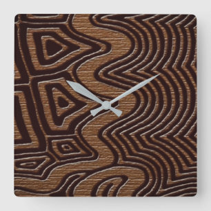 Ethnic Square Wall Clock
