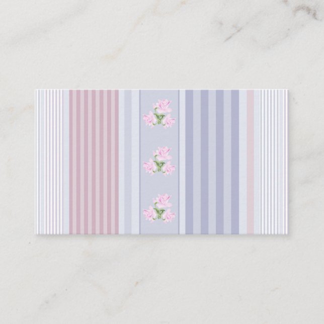 ethnic, striped, patchwork appointment card (Front)
