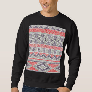 Ethnic Striped Tribal: Handmade Vintage Sweatshirt