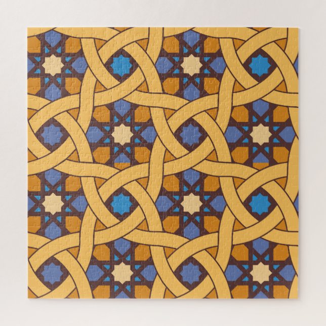 Ethnic Style Abstract Mosaic Pattern Jigsaw Puzzle (Vertical)