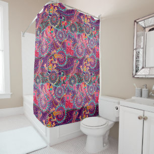 Ethnic Style Animal Pattern Shower Curtain