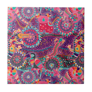 Ethnic Style Animal Pattern Tile