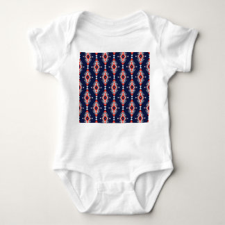 Ethnic style, geometric seamless pattern. baby bodysuit