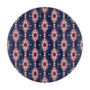 Ethnic style, geometric seamless pattern. cutting board