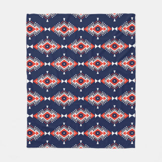Ethnic style, geometric seamless pattern. fleece blanket