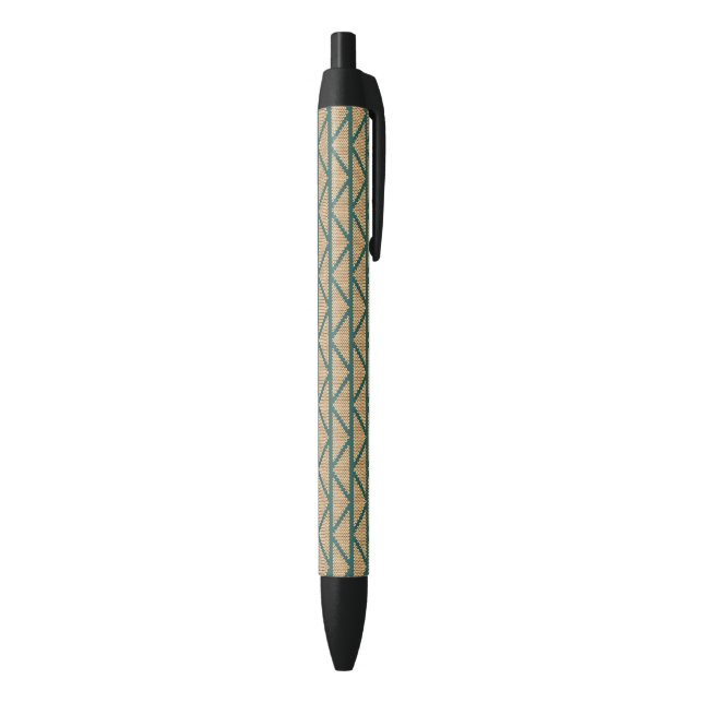 Ethnic Style Knitted Pattern Black Ink Pen (Bottom (Vertical))