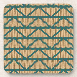 Ethnic Style Knitted Pattern Coaster