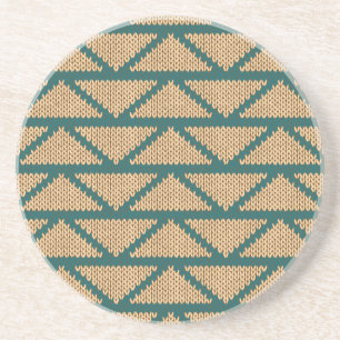 Ethnic Style Knitted Pattern Coaster