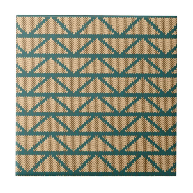 Ethnic Style Knitted Pattern Tile (Front)