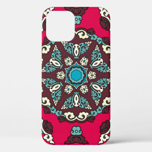 Ethnic style, vintage decorative seamless texture. iPhone 12 case