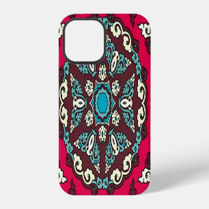 Ethnic style, vintage decorative seamless texture. iPhone 12 case