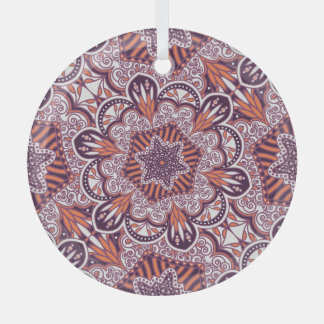 Ethnic style, vintage decorative texture. glass tree decoration