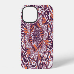 Ethnic style, vintage decorative texture. iPhone 12 case