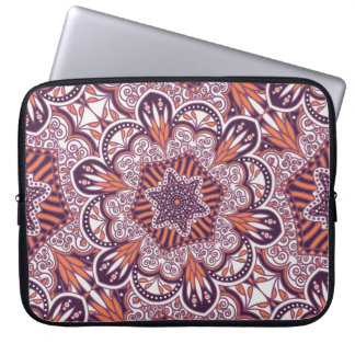 Ethnic style, vintage decorative texture. laptop sleeve