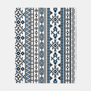 Ethnic Triangle Geometric Navajo Pattern Fleece Blanket
