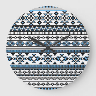 Ethnic Triangle Geometric Navajo Pattern Large Clock