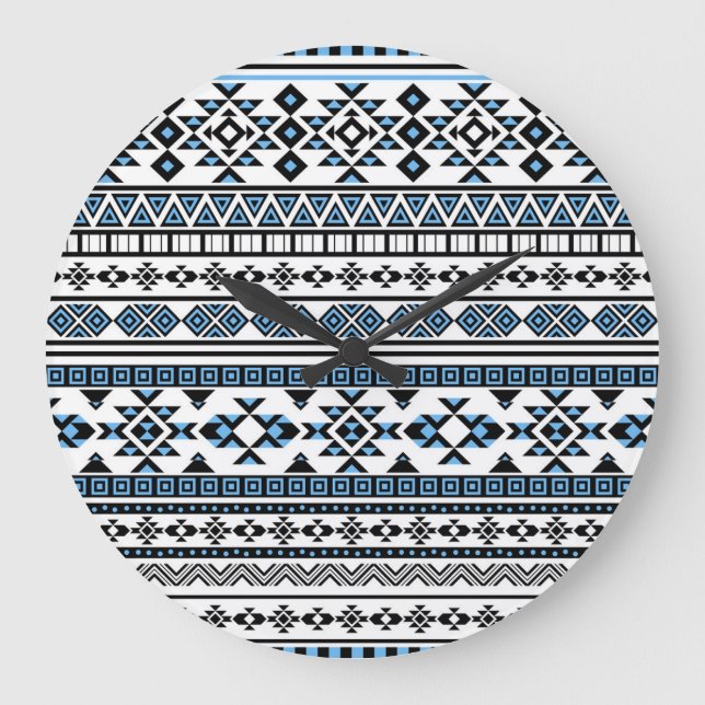 Ethnic Triangle Geometric Navajo Pattern Large Clock (Front)