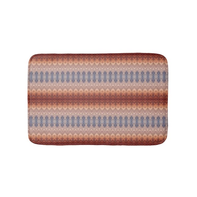 ethnic tribal african pattern bath mat (Front)