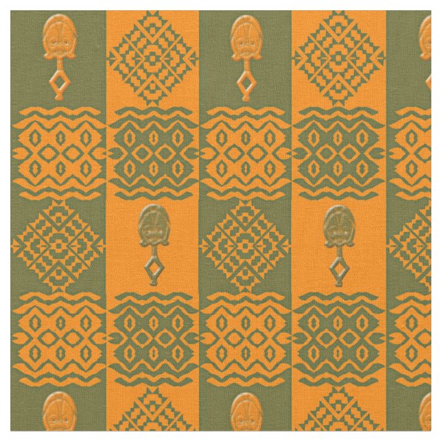 ethnic tribal african pattern fabric (Close Up)
