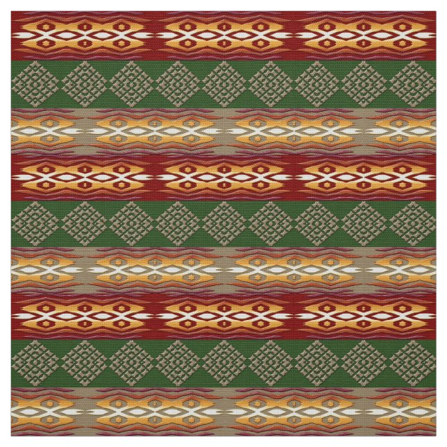 ethnic tribal african pattern fabric (Swatch)