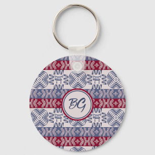 Ethnic tribal african pattern. keychain
