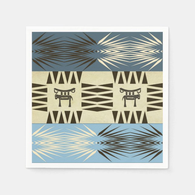 ethnic tribal african pattern napkin (Front)