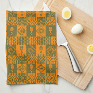 ethnic tribal african pattern tea towel