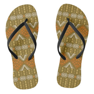 ethnic tribal african pattern thongs