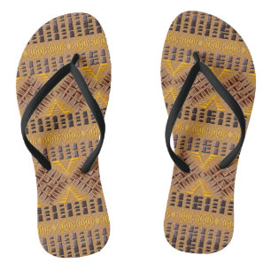 ethnic tribal african pattern thongs