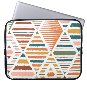Ethnic Tribal Argyle Seamless Pattern Laptop Sleeve