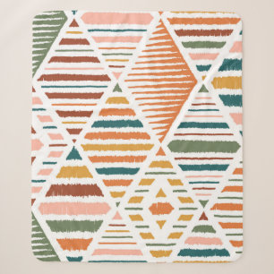 Ethnic Tribal Argyle Seamless Pattern. Traditional Sherpa Blanket
