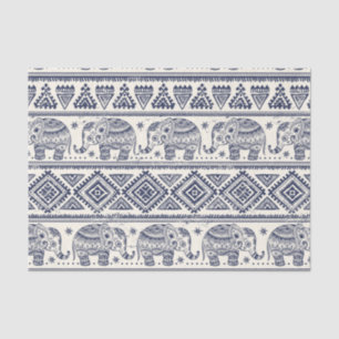 Ethnic Tribal Aztec Elephant Pattern Tissue Paper