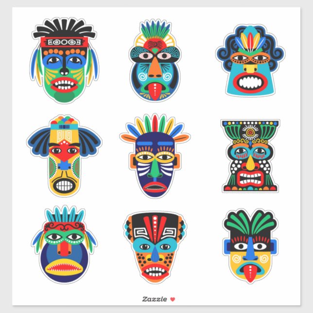Ethnic Tribal Mask (Sheet)