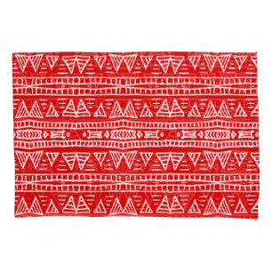 Ethnic Tribal Motifs Striped Pattern Pillowcase