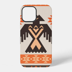 Ethnic tribal ornament with eagle iPhone 12 case