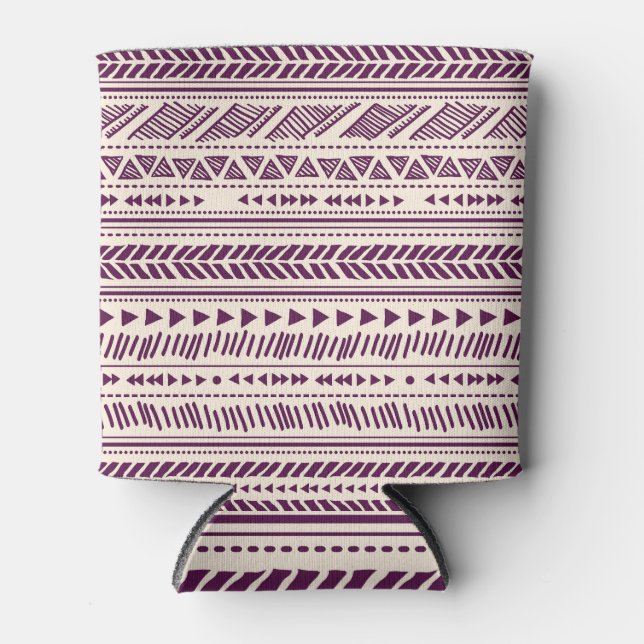 Ethnic tribal: seamless geometric pattern. can cooler (Front)