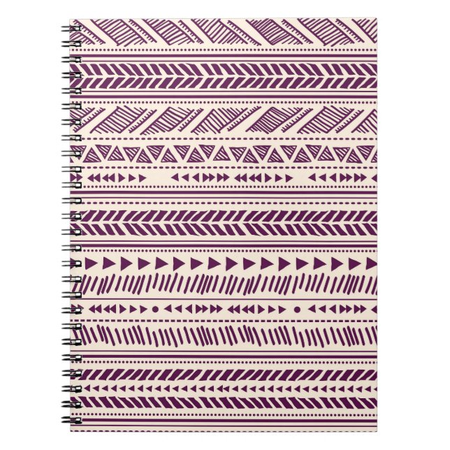 Ethnic tribal: seamless geometric pattern. notebook (Front)