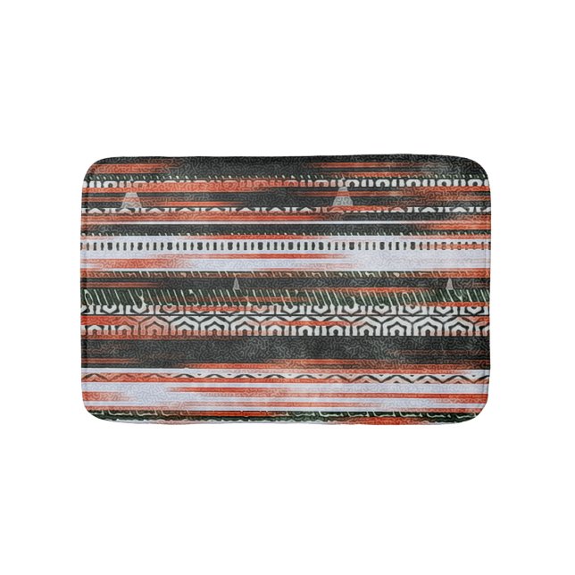 Ethnic tribal stripes: rug design. (Front)