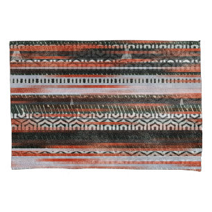 Ethnic tribal stripes: rug design. pillowcase