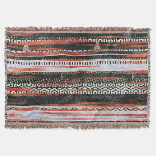 Ethnic tribal stripes: rug design. throw blanket