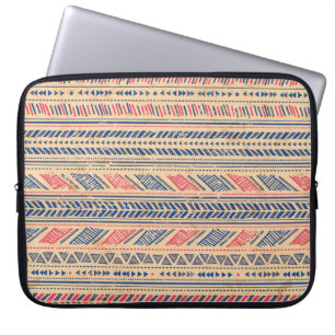 Ethnic tribal vintage seamless pattern laptop sleeve
