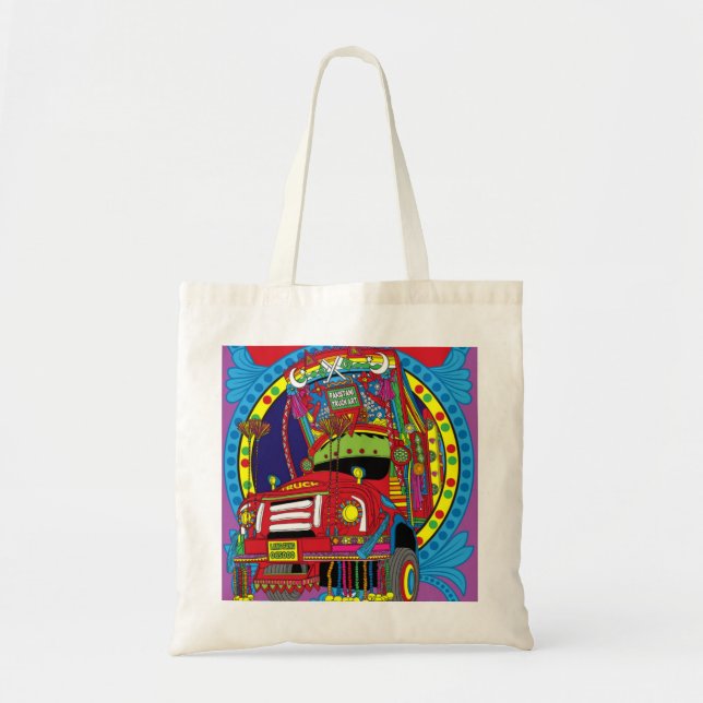 Ethnic Truck Art Tote (Front)