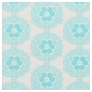Ethnic turquoise pattern 2 fabric